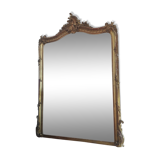 Mirror gilded plaster and stucco19th back boards in Paris 115x165cm