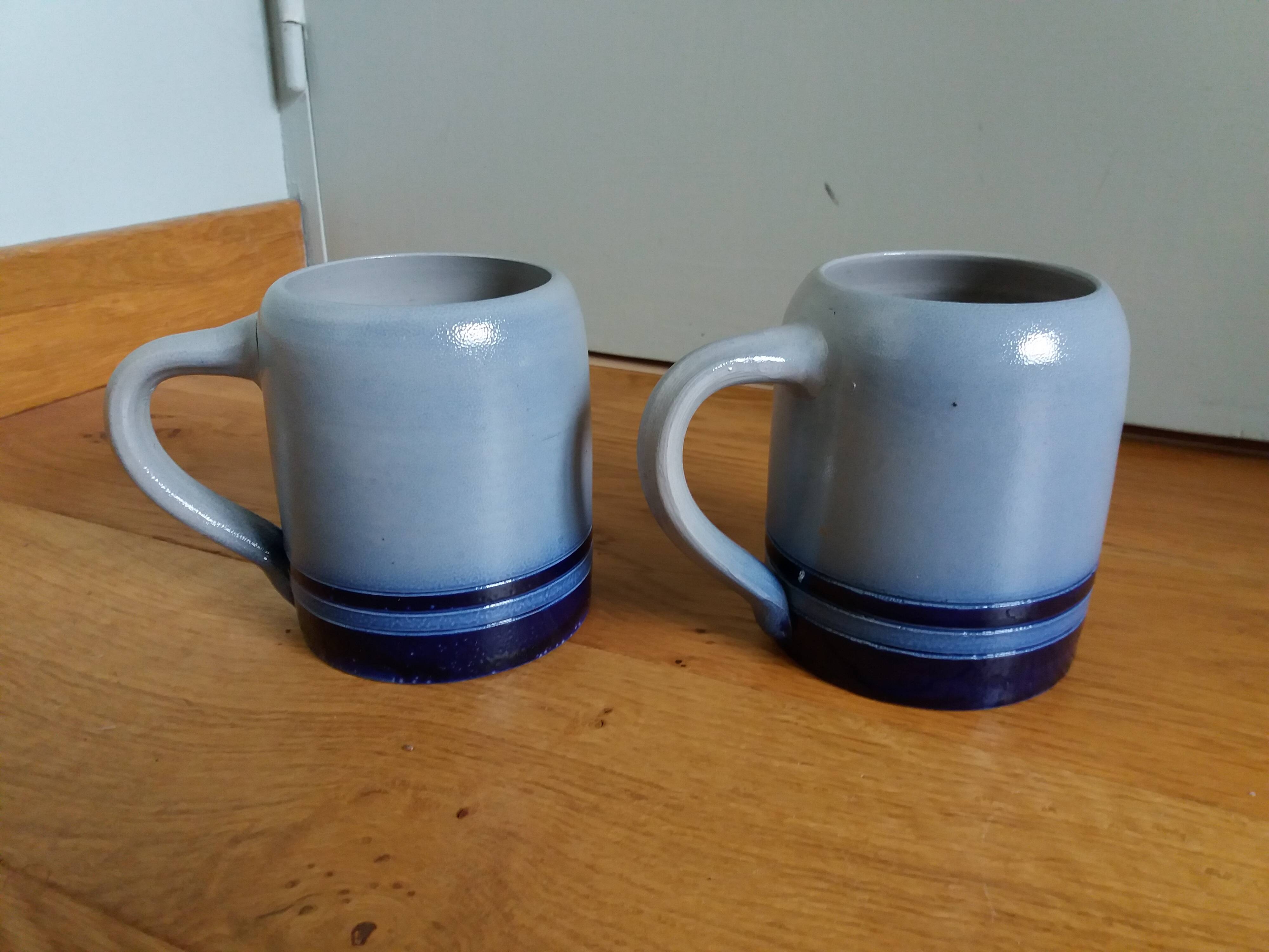 Mugs, tankards in Alsace sandstone