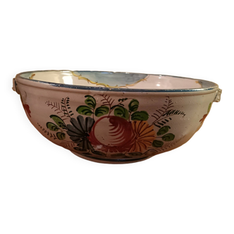 Fruit bowl salad bowl with hand-painted decoration