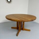 Antique solid pine table, Scandinavian design Rainer Daumiller, 70s