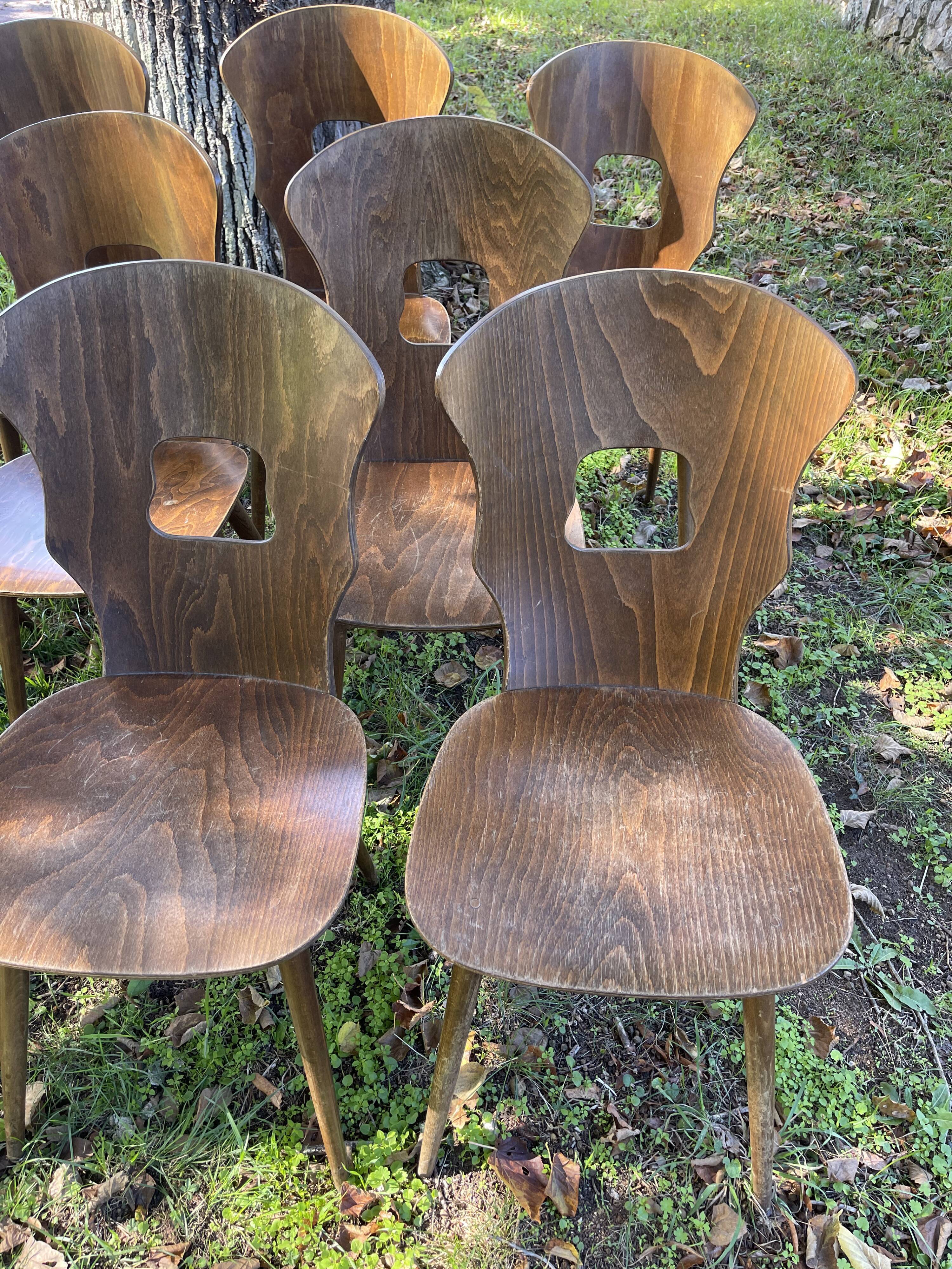 9 Baumann chairs