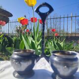 Salière poivrière Roux Marquiand Art Déco