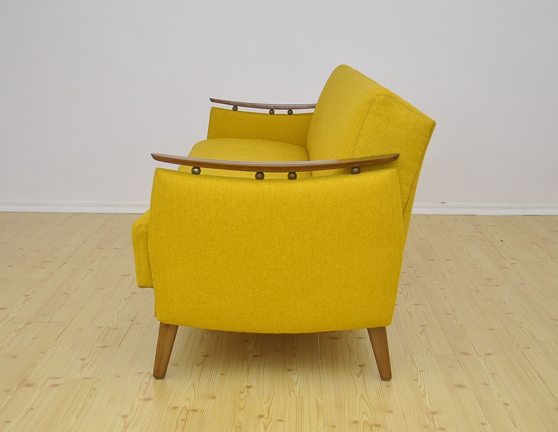 Daybed sofa with fold-out function, 1950s