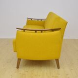 Daybed sofa with fold-out function, 1950s
