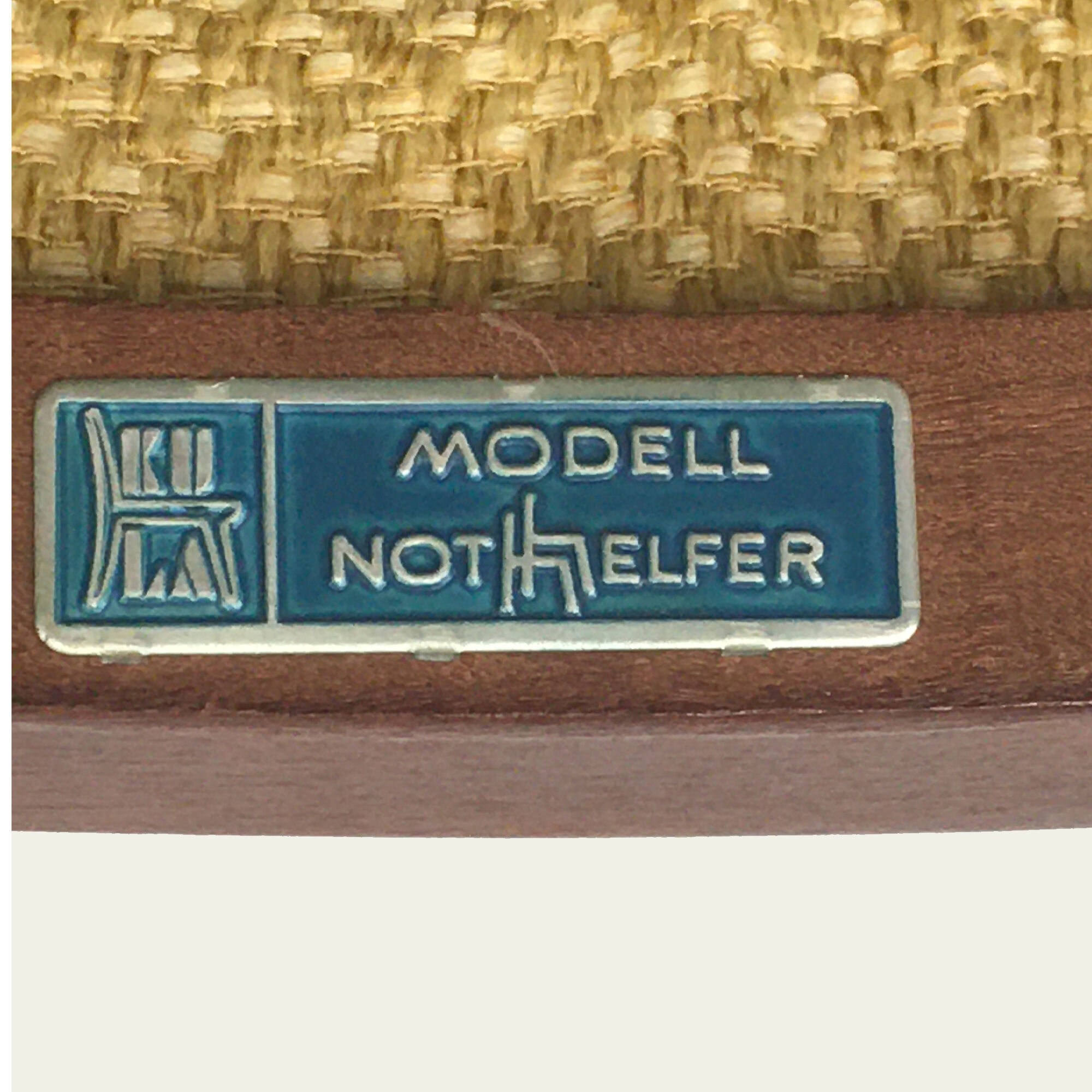 Set of 4 Karl Nothhelfer chairs, Germany 1950