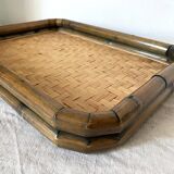 Bamboo and rattan tray