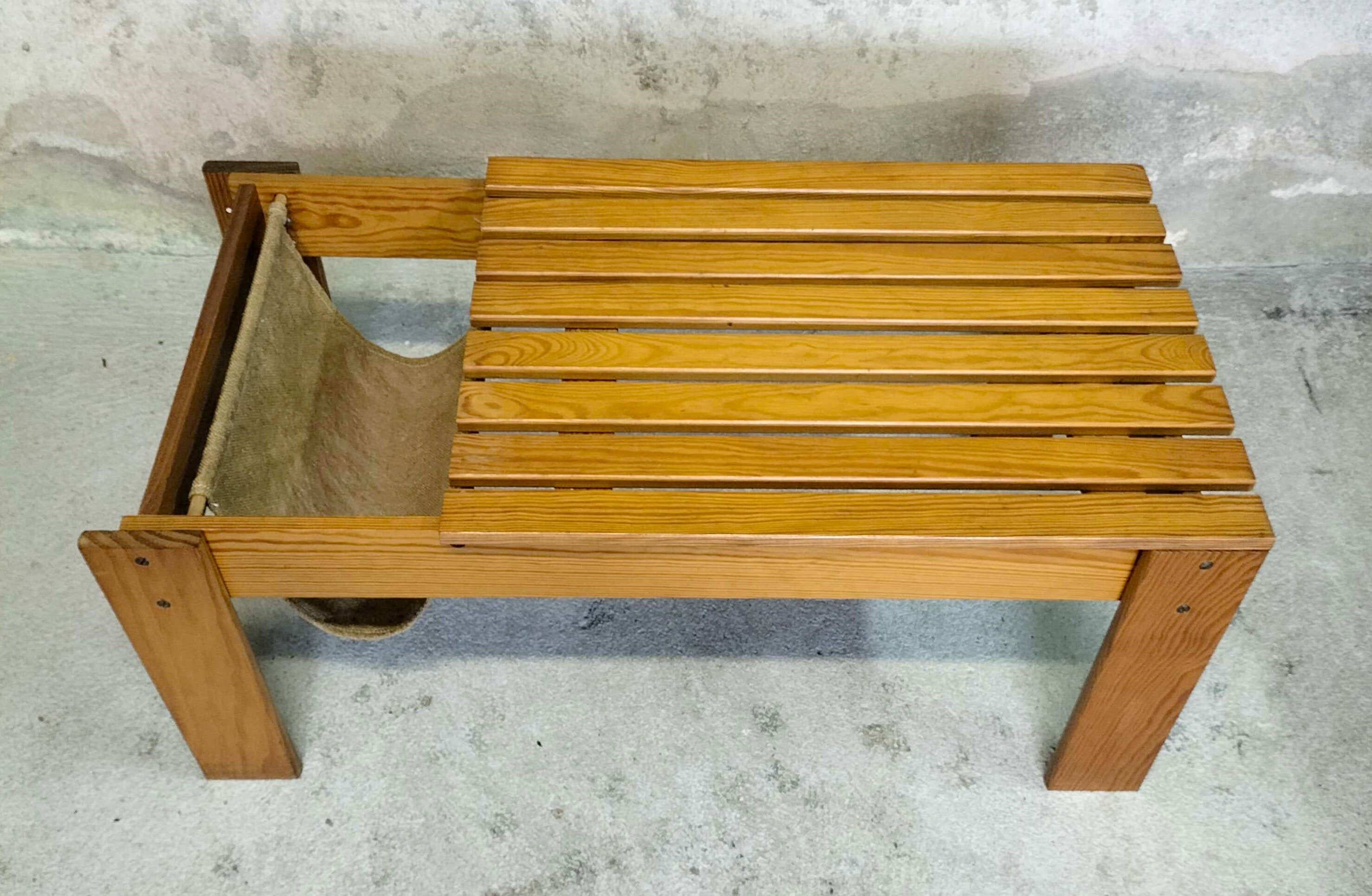 Vintage wooden coffee table