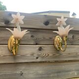 Set of 2 Banci Firenze Italy swan neck wall lights