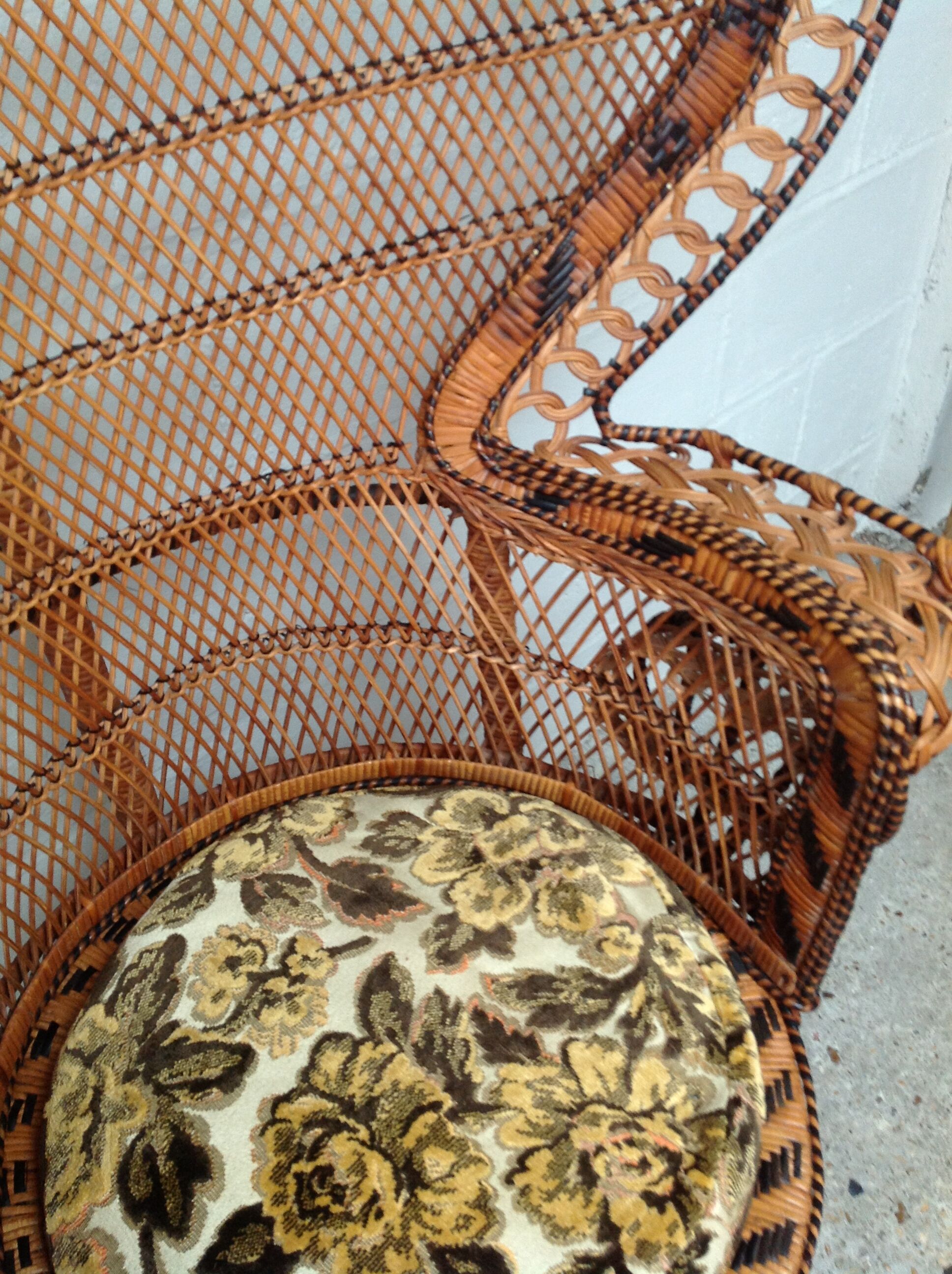 Armchair Emmanuelle rattan Kok House 1970