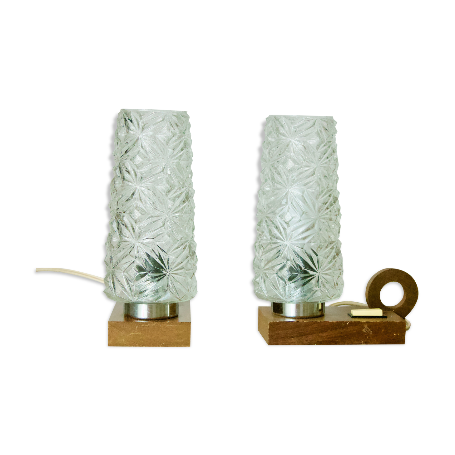 1950s Scandinavian teak table lamp