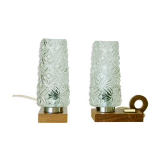 1950s Scandinavian teak table lamp