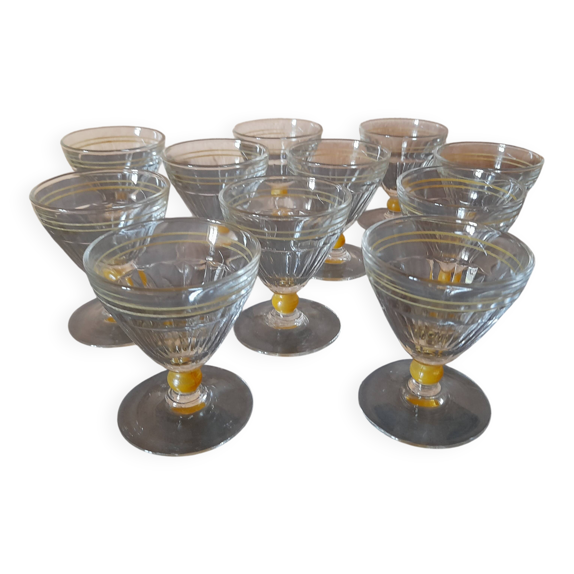 Art Deco wine glasses