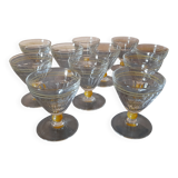 Art Deco wine glasses