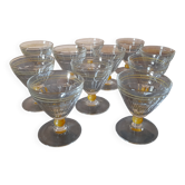 Verres à vin Art Déco