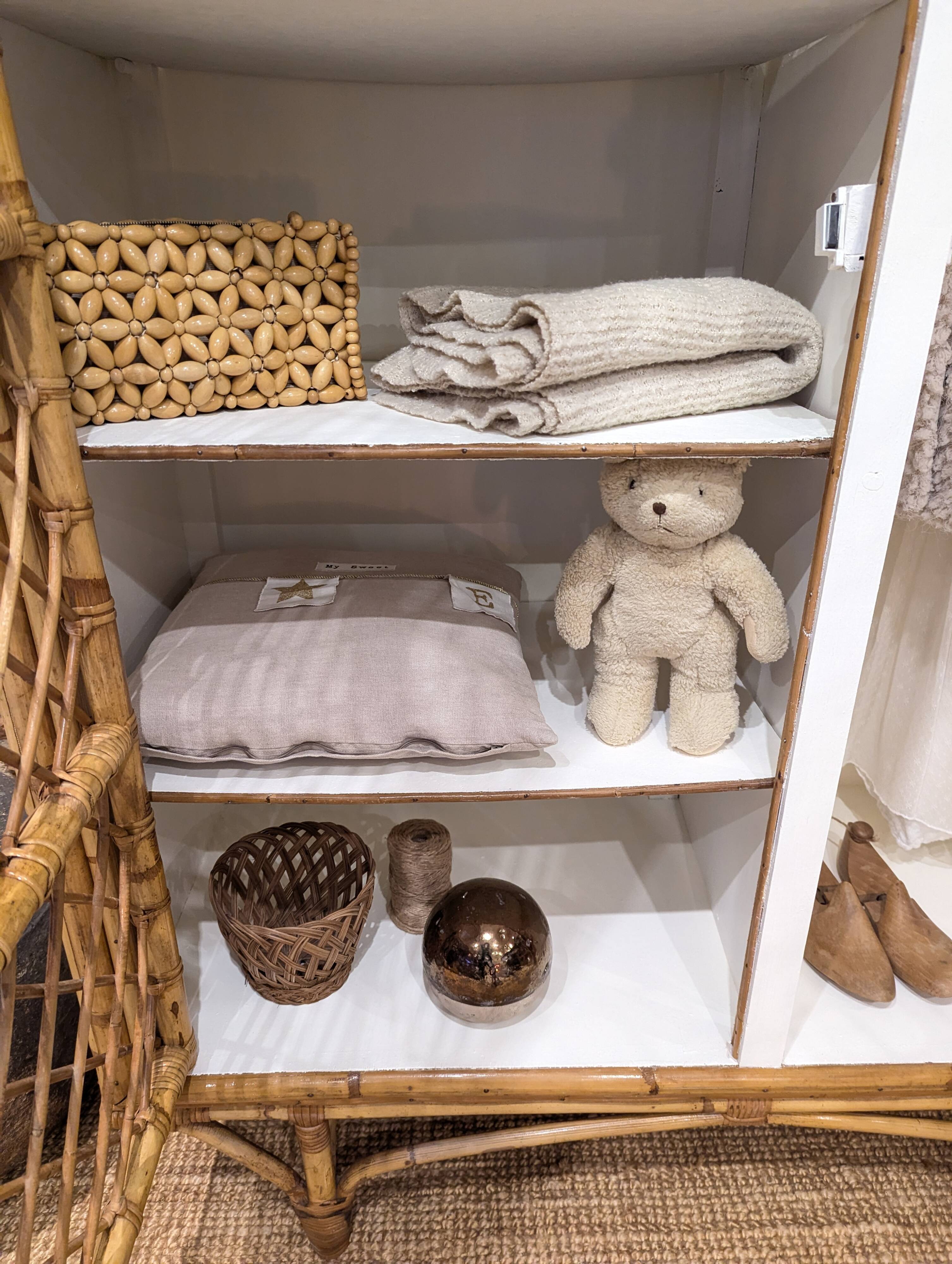 Rattan wardrobe