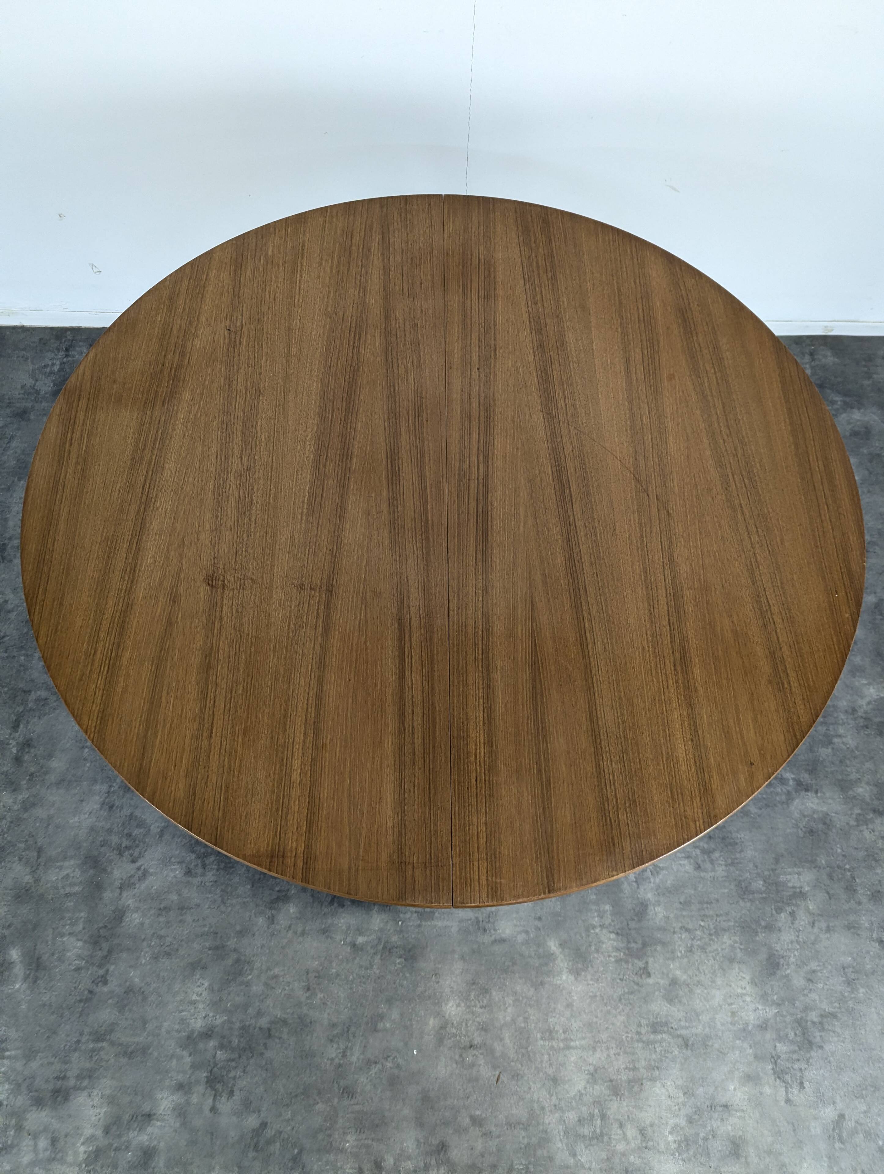 Scandinavian teak table with extension.