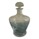 antique blown glass carafe engraved art table vintage blown glass carafe