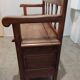 Vintage antique wood chest bench