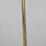 1930s Czechoslovak Art Deco brass chandelier with four opaline glass globes