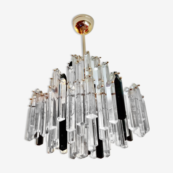 Venini two-tone glass chandelier