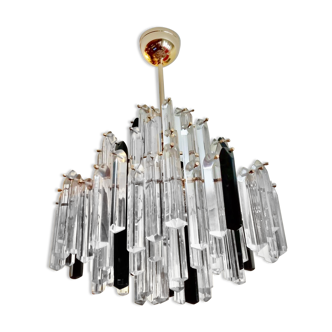 Venini two-tone glass chandelier