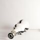Sculptural Art Glass Murano Style Table Lamps, Black & White, 1960s, Set of 2