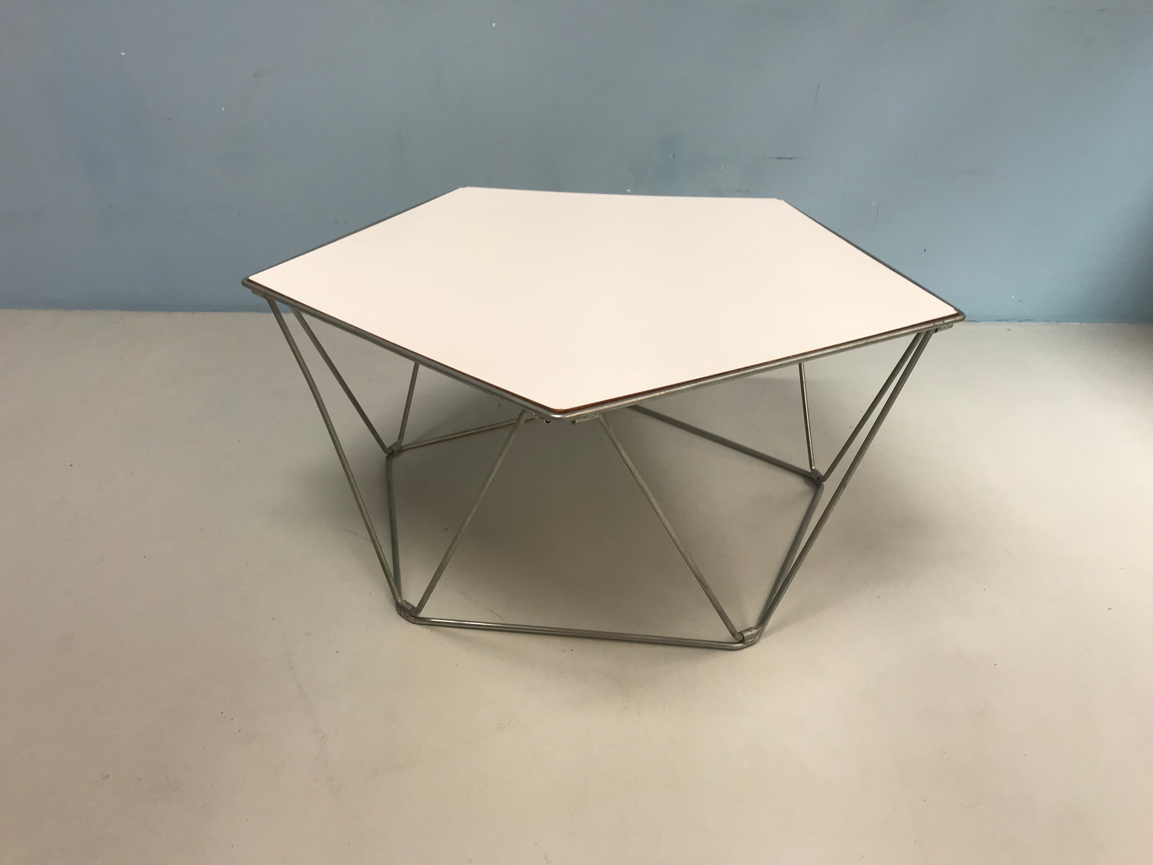 Penta coffee table by Kim Moltzer, Jean-Paul Barray  1968