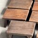 Small stool, auxiliary teak stool, Indonesian footrest H15