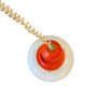 Orange vintage style spatial suspension/lustre.
