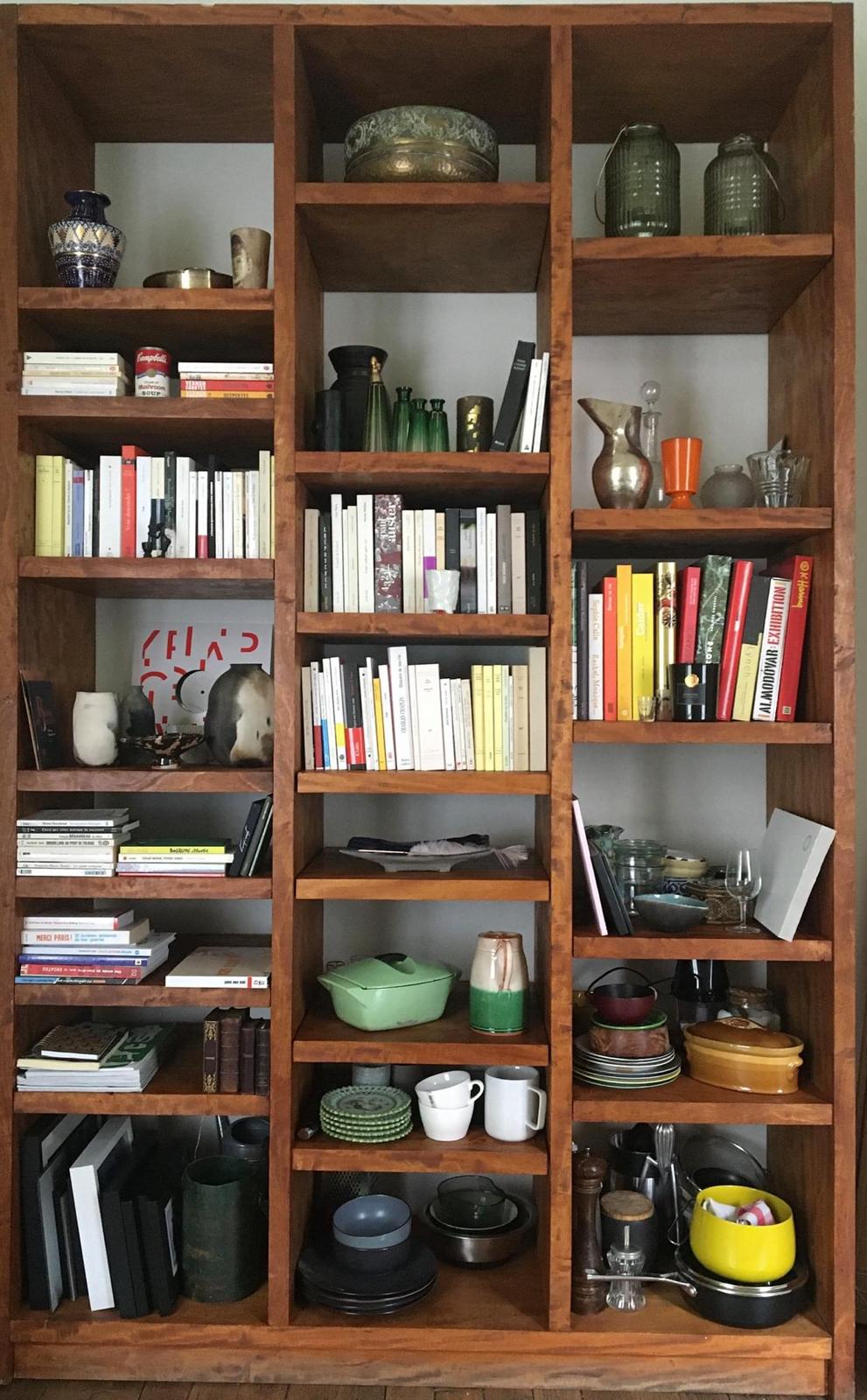 Bibliothèque etagère bois massif