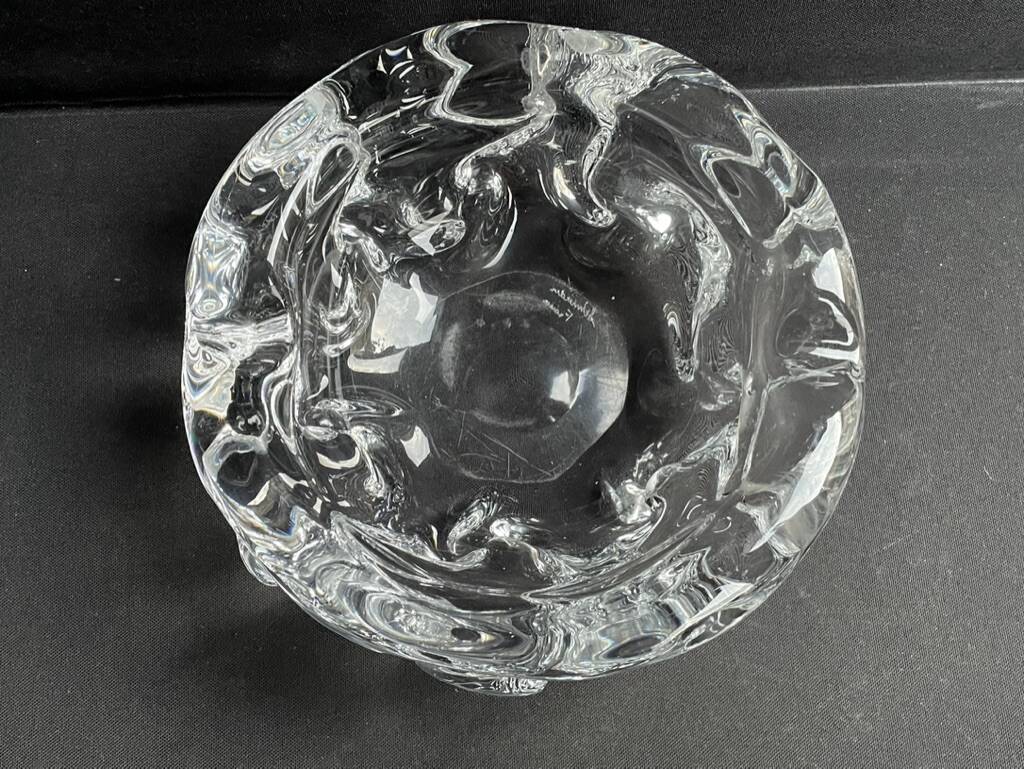 Important et lourd cendrier à cigares – Cristal – Schneider France