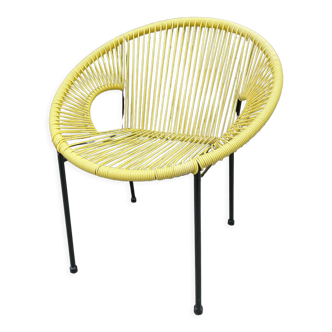 Vintage armchair scoubidou