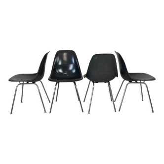 Eames Herman Miller DSS side chairs in grey