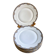 6 fine porcelain dinner plates by F. Legrand, 1920