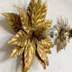 Hans Kogl vintage golden wall lamp