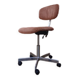Rolling and adjustable office chair from the 70s