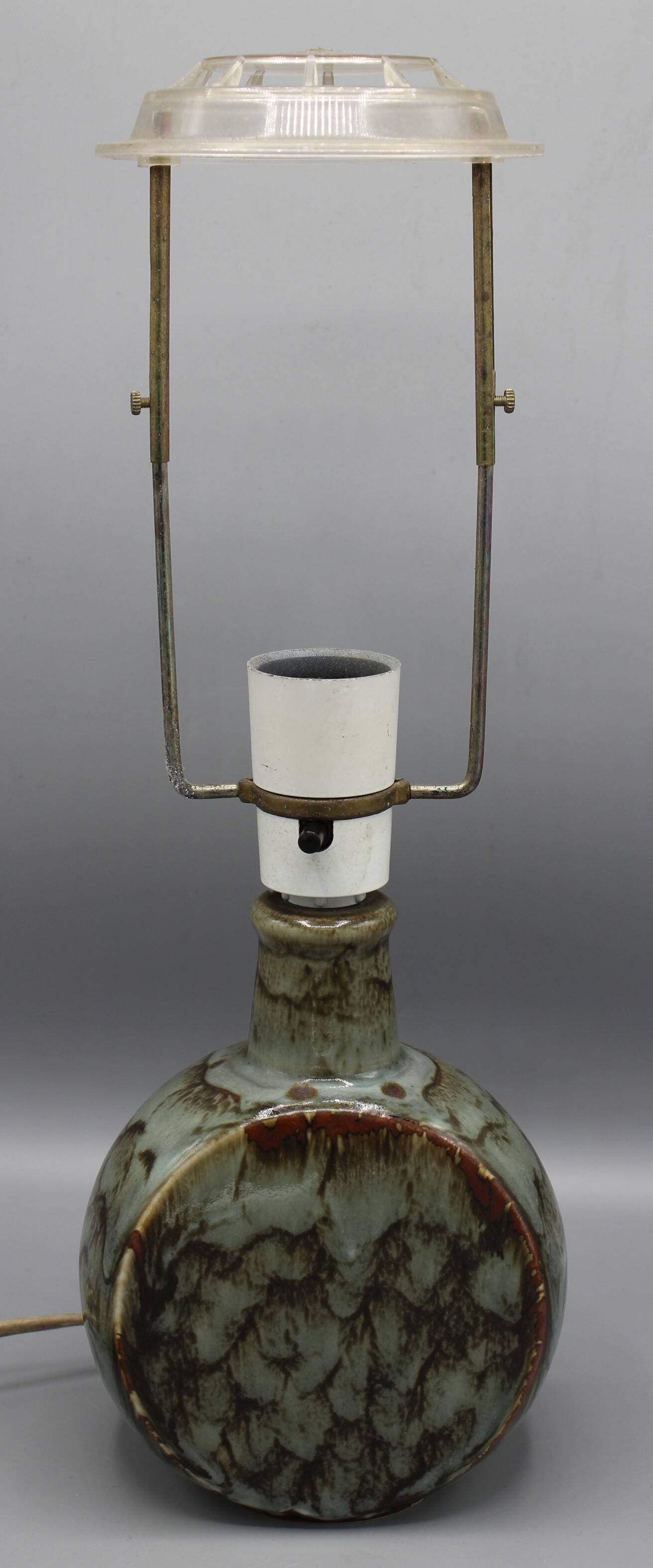 Old scandinavian design ceramic lamp denmark stentoj denmark