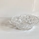 Saladier cristal ciselé vintage