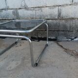 Tubular steel table from the 70s