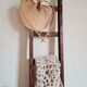 Old wooden scale right and painting presence