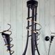 Vintage Chandelier and Pair of Wall Lights