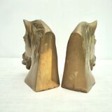 Brass horse bookends