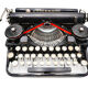 1926 new tape revised black tape underwood typewriter 3 bank