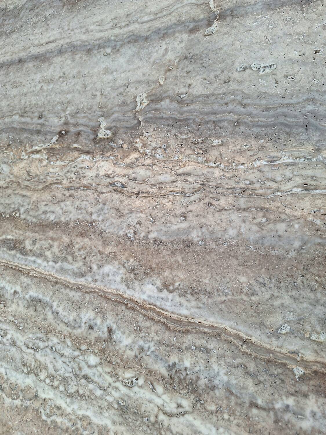 Mahaut coffee table with grey travertine top AMPM, large designer piece.