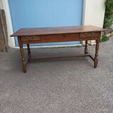 Old farmhouse table 2 drawers