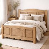Solid oak bed