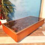 Table basse cuir Steiner 1970s