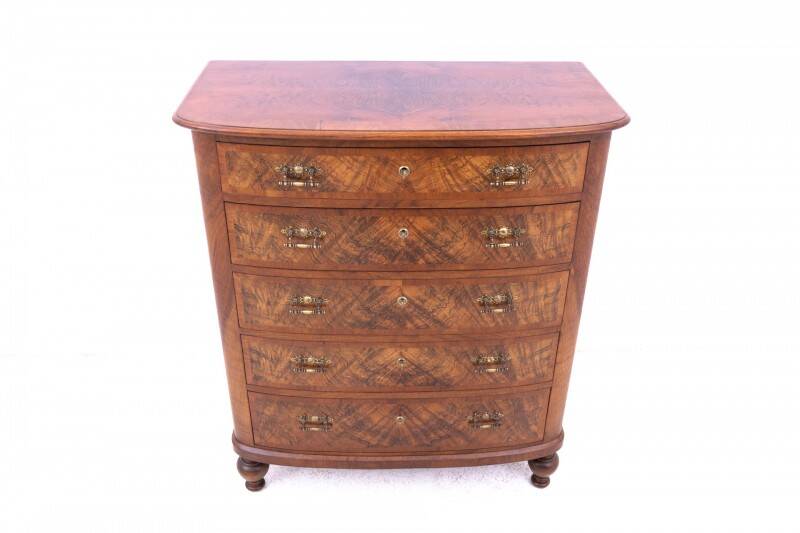 Chest of drawers, Scandinavia, mid-19th century. Antique.