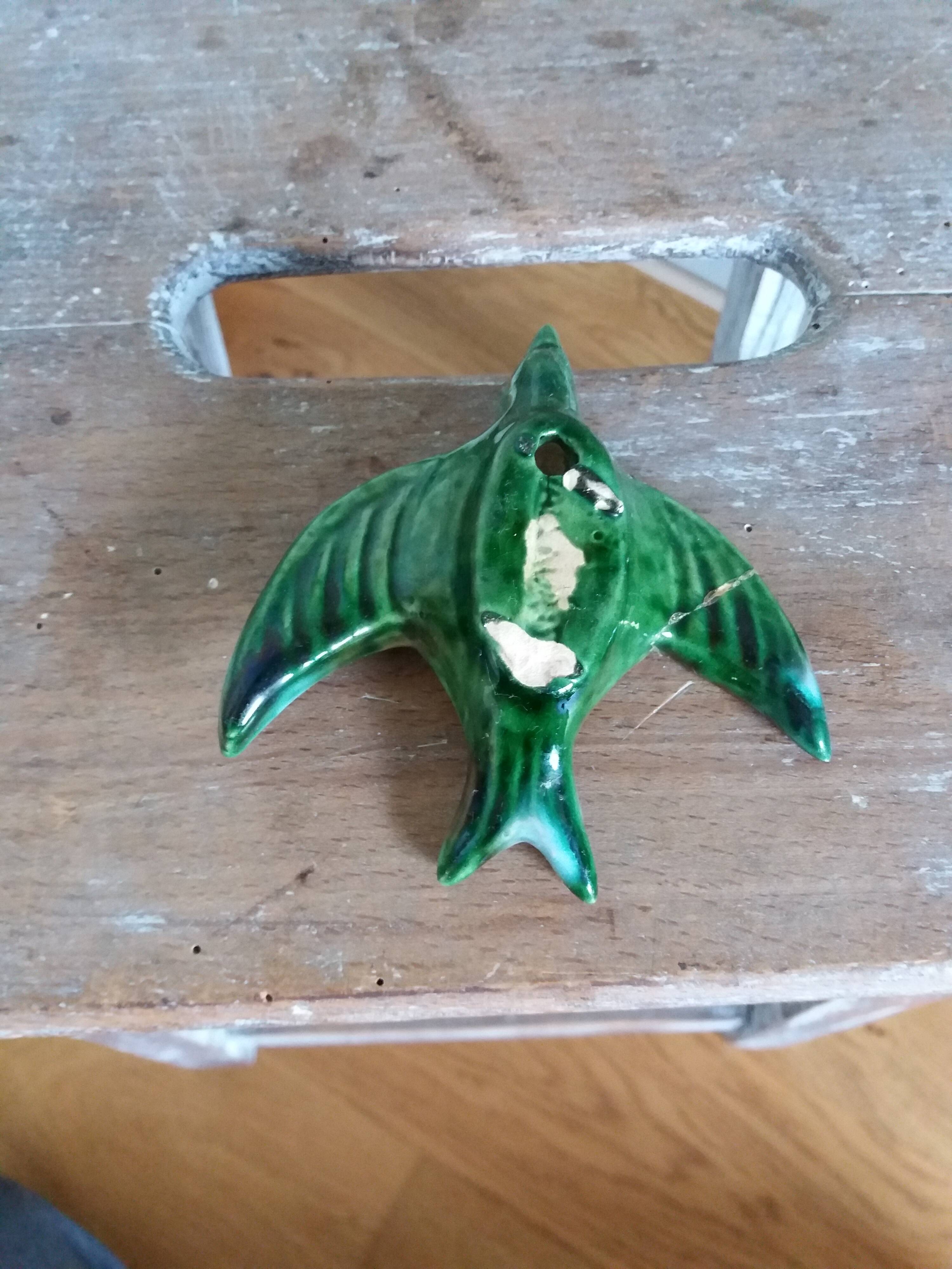 Ashtray Vallauris swallow bird