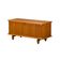Low Sideboard in oak and brass brackets designed by Henning Kjærnulf
